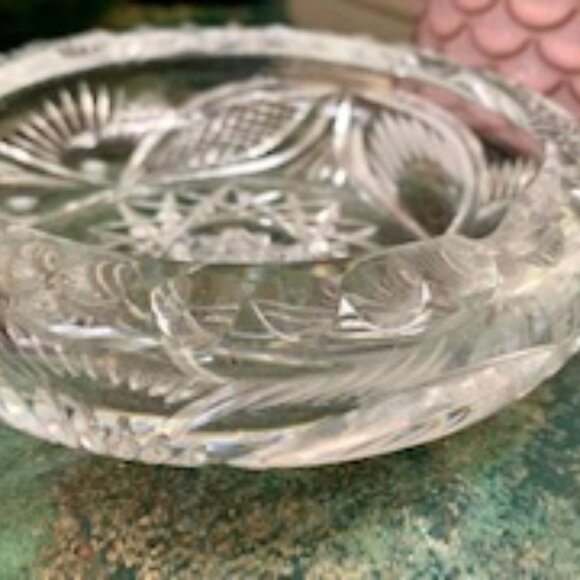 Vintage Crystal Ashtray - Picture 6 of 6